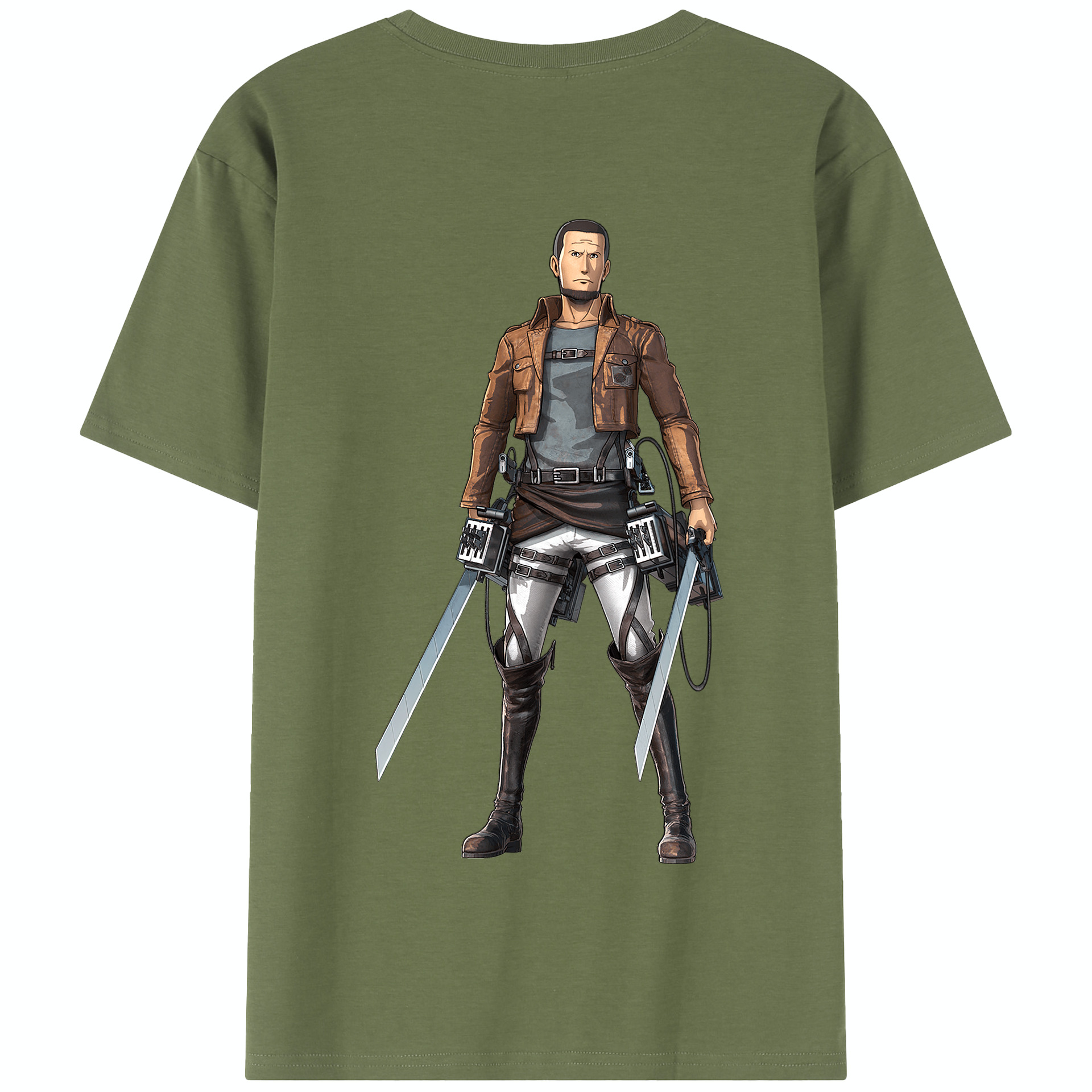 （画像用） 進撃の巨人 Attack on Titan 綿100％半袖Tシャツ（背面プリント）